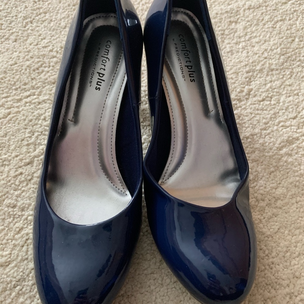 Blue Low Heels